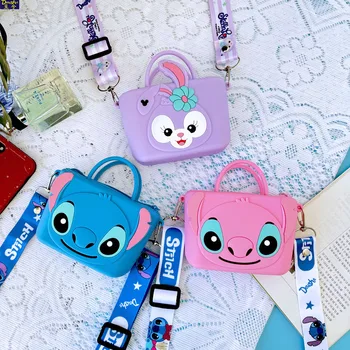 Disney Lilo & Stitch StellaLou Aranyos Aranyos Lányok Táska Szilikon Táska Átlós Táska, Pénztárca Kézitáska Messenger, Táska Játék Gyerekeknek Ajándék
