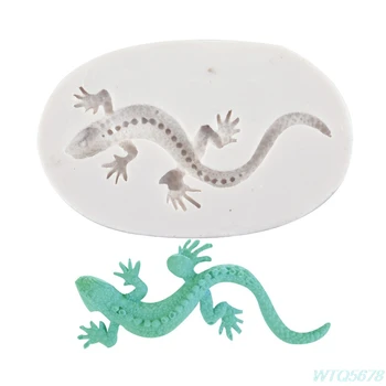 Gecko Gyík Szilikon Penész 3D Cukor Kézműves Fondant Gyanta Penész Torta Dekoráció Eszközök
