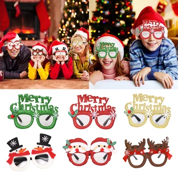 Karácsonyi Dekoráció Szemüveg Mikulás Elk Xmas Felnőtt Gyerekek Ajándékot Boldog Karácsonyt Fotó Kellék Navidad 2021 Új Év Fél Ellátás