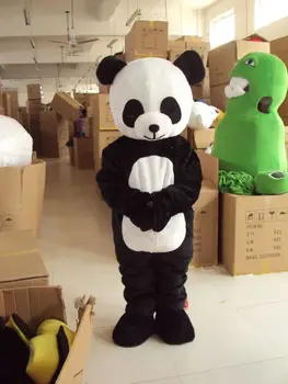 Nagykereskedelmi Új Verzió Kínai Óriás Panda Kabala Jelmez Karácsonyi cosplay Jelmezben Ingyenes Szállítás