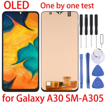 OLED Anyag Galaxy a30-as LCD-Képernyőn, majd Digitalizáló Teljes Összeállítás a Samsung Galaxy a30-as SM-A305