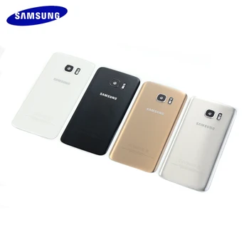 Samsung Galaxy S7 szélén G93 / S7 G930 Ház Üveg Vissza az akkumulátorfedelet+Kamera lencsevédő+Matrica Öntapadós