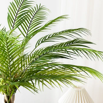 125cm Nagy Trópusi Mesterséges Pálma Növény Otthon, Nappali Kültéri Bonsai Műanyag Dekoráció Esküvő Kert Iroda Bútorok