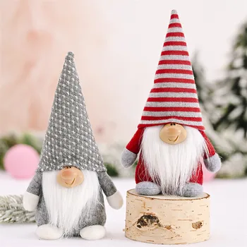 22X10cm Karácsonyi Mikulás Gnome Plüss Baba svéd Gnómok tomte barátja Díszek A karácsonyfa Díszítés