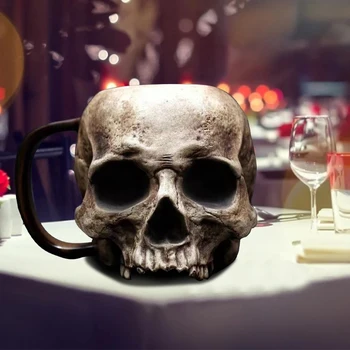 5 Színben Horror Koponya Bögre Halloween Gyanta Sört Inni Egy Csésze Tea Lovag, Parti Bár, Dekorációs Kellékek