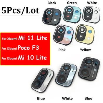 5db/Sok， A Xiaomi Mi 11 Lite / Poco F3 / Mi 10 Lite Hátsó Kamera Üveg objektívvédő A Keret Jogosultjának, Matrica