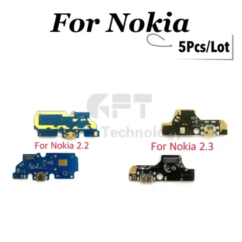 5db USB Töltő Jack Testület Modul Nokia 2.2 2.3 5.3 Töltő Port Usb Csatlakozó Tábla Flex Kábel Csere Alkatrészek