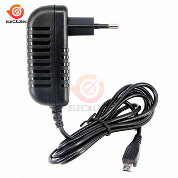 5V-os 3A AC-DC Micro USB hálózati Töltő Adapter EU Plug Töltő Tápegység Átalakító Kapcsolási Teljesítmény LED Szalag Lámpa