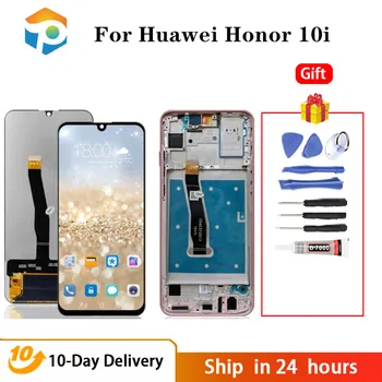 A Huawei Honor 10 Lite LCD Kijelző érintőképernyő Csere Alkatrészek Megtiszteltetés 10i HRY-LX1 HRY-LX2 HRY-LX1T LCD Kijelző 6.21 Inch