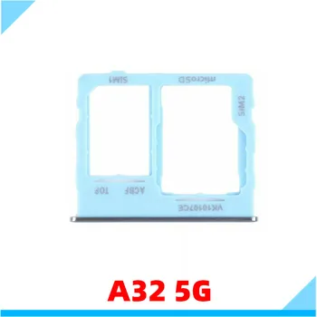 A Sim-Kártya Tálcát Samsung Galaxy A32 5G A326 Mobiltelefon Dual SIM SD Chip Foglalat Adapter Fiókban Rész