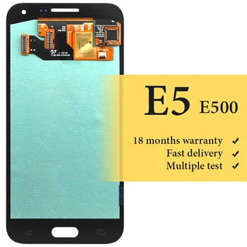 Az E5 lcd képernyő 5 hüvelykes dolgozik, jó A mobil telefon E500 lcd kijelző csere közgyűlés kijelző lcd kijelző modul