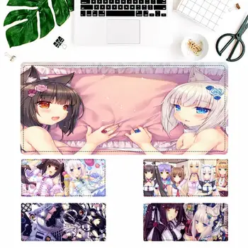 Divat Chocola Nekopara Egér Pad PC Gamer Laptop Mousepad Anime Antislip Mat Billentyűzet Asztal Mat A Megfigyelő/CS MENNI