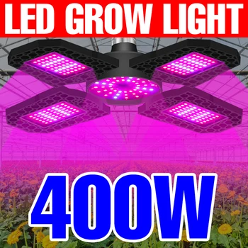 E27 LED Izzó 220V Nő a Fény Teljes Spektrumát Növény Lámpa Összecsukható LED Növény Fény 200W 300W 400W Lámpa A Növények Növekedési Hidrokultúrás
