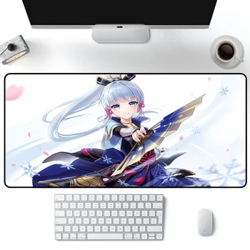 Egér Gamer Ayaka Genshin Hatása Deskpad Olcsó Laptop Irodai Szőnyeg, csúszásmentes Szőnyeg Mi Pad Anime Szőnyeg Táblázat Mat Egér Szőnyeg