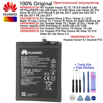 Eredeti Csere akkumulátor Huawei P20/ P10 Plusz Haver 10 20 Lite / Haver X SE 10 20/10 Pro Megtiszteltetés, 7X P9 9 9i/8 9 lite