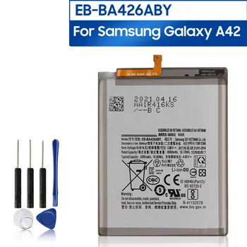 Eredeti Csere Telefon Akkumulátor EB-BA426ABY Samsung Galaxy A42 Hiteles Újratölthető Akkumulátor 5000mAh, Ingyenes Eszközök
