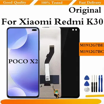 Eredeti LCD A Xiaomi Redmi K30 LCD Kijelző érintőképernyő Digitalizáló Közgyűlés A Xiaomi Poco X2 Képernyő Cseréje