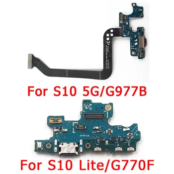 Eredeti Töltő Port Samsung Galaxy S10 5G Lite Felelős Testület USB Csatlakozó Szalag Csatlakozó Csere, Javítás, Alkatrészek
