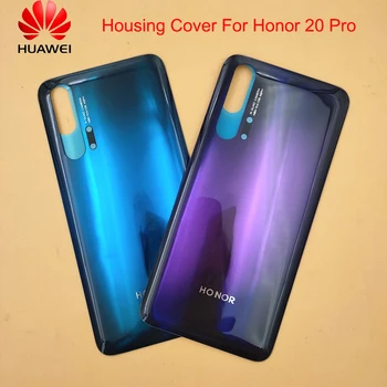 Huawei Honor 20 Pro 3D-s Üveg Akkumulátor hátlap Cserélje ki a Hátsó Ajtót Ház Esetben Panel Javítás Alkatrész Megtiszteltetés 20 Pro Matricák