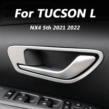 Hyundai TUCSON L NX4 5 2021 2022 Autóipari lakberendezési kiegészítők 4DB rozsdamentes acél kilincs javítás modific