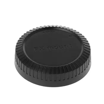 Hátsó Objektív védősapkát Kamera Fedél Anti-por Védelem Műanyag Fekete Fuji Fujifilm FX X-Hegy