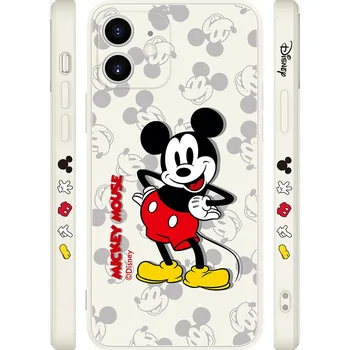 iPhone 12 Telefon Esetében Disney Mickey Egér Eredeti Apple 12 Pro Max Valódi bőrtok iPhone 12 Pro Max Apple-Exkluzív