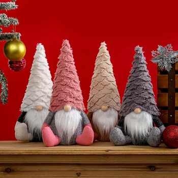 Karácsonyi Plüss Gnómok Tomte Barátja Gnome Díszek, Kézzel Készített Svéd Törpe Figura Ünnepi Elf Otthon Dekoráció 11.8 Az Új Jövevény