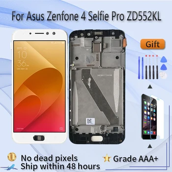 LCD Kijelző Asus Zenfone 4 Önarckép Pro ZD552KL Z01MD Képernyő Közgyűlés A Lcd Keret Touch Üveg csere Eredeti fekete