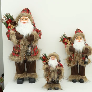 Nagy 1DB 60cm Mikulás Boldog Karácsonyi Dekoráció az Otthoni újévi Ajándék Játékok Bevásárlóközpont Ablak Karácsonyi Díszek Navidad