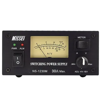 NISSEI NS-1230M Kommunikációs Kapcsolóüzemű Tápegység 30A 4V-16V Állítható bázisállomás NS1230M Autó Rádió Audio Rendszer