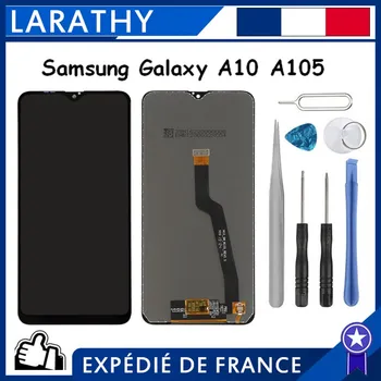 Samsung Galaxy A10 A105 A105M A105F LCD Kijelző érintőképernyő Digitalizáló Fekete