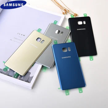 Samsung Galaxy Note7 Megjegyzés FE 7 N930 N930F N935 Vissza az akkumulátorfedelet Ház Hátsó Ajtó Esetben Megjegyzés Fan Edition pótalkatrészek&Logó