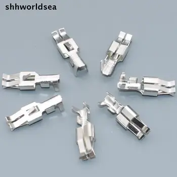 shhworldsea 10db/sok 6.3 autó biztosíték tartó terminál Csatlakozók,6,3 mm-es Biztosíték terminálok számára, VW, stb.