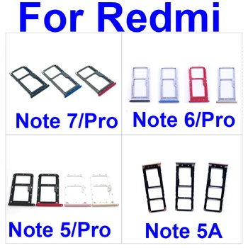 Sim-Kártya Tálca Adapter Xiaomi Redmi Megjegyzés 5 5A 6 7 Pro Sim-Kártya-tartó Foglalat Javítás Alkatrész