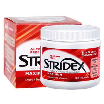 Stridex Egyetlen Lépésben Akne Vezérlő Maximális Alkohol Ingyenes 55 Soft Touch Pad