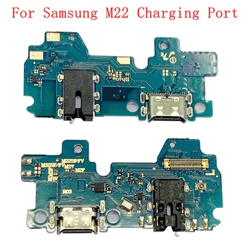 USB Töltő Port Csatlakozó Tábla Flex Kábel Samsung M22 M225 M32 M325 Töltés Csatlakozó Javítás Alkatrész
