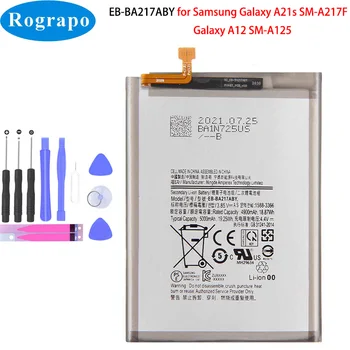 Új, Eredeti 5000mAh EB-BA217ABY Telefon Akkumulátor Samsung Galaxy A21s SM-A217F / A12-es SM-A125F
