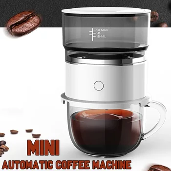 Új Mini Hordozható Csepegtető Kávéfőző Office Home Kültéri Vezeték nélküli Automata Eszpresszó kávéfőző Gép Könnyen kezelhető Legjobb Ajándék