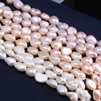 Új szabálytalan fehér, rózsaszín, lila gyöngy, gyöngyök Egyszerű, elegáns parti ékszer ajándék gyöngy, 10-es méret-11mm