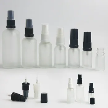 10 X Parfüm Porlasztó Üveg Üres Újratölthető Üveg Parfüm Spray Fagy tiszta Üveg, műanyag permetező 5 10 15 20 30 50 100 ml