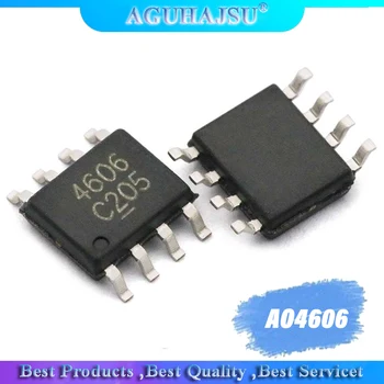 10db AO4606 SOP8 AO4606C SOP SMD 4606 N+P csatorna magas feszültség MOSFET-mos chip térvezérlésű tranzisztor kapcsoló