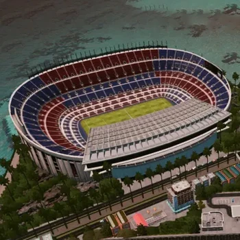 Ali-az Első 3D-s, Fém Puzzle Kirakós Camp Nou Stadion Készletek Közgyűlés Lézerrel Vágott Modell Foci Játékok Gyűjteménye Felnőtt stresszoldó