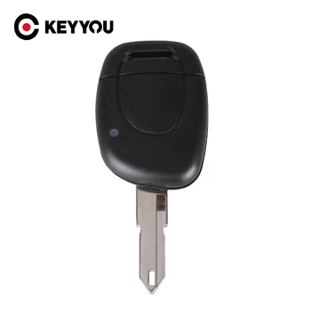 KEYYOU Új 1 Gombot Vágatlan Penge Távoli Autó Kulcs Shell Renault Twingo Clio Kangoo Mester NEM Chip-Kulcsnélküli Bejegyzés Fob-Ügy