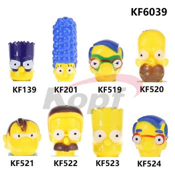 Simpson család-a Számok Homer Bart Simpsones Családi Modell Pronton Milhouse Akció építőkövei Ajándék Játékok KF6039